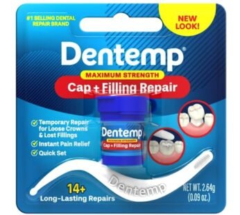 Dentemp Maximum Strength Loose Cap and Lost Filling Repair – Dental Repair Kit for Instant