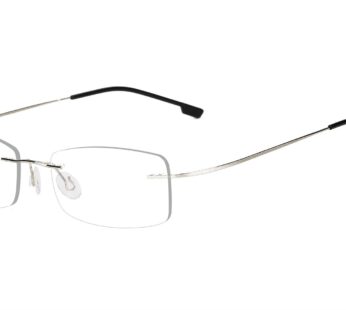 Agstum Mens Womens Titanium Alloy Flexible Rimless Frame Optical Eyeglasses 51mm