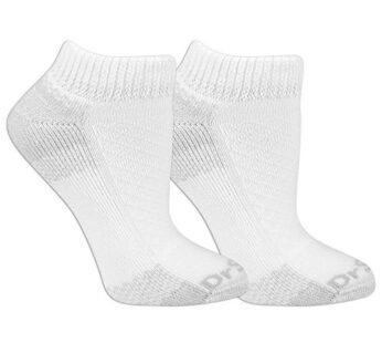 Dr. Scholl’s Men’s Advanced Relief Blister Guard Crew Socks, White, Shoe Size: 4-10