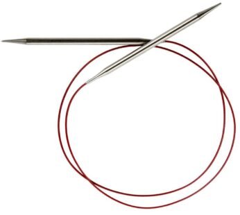 ChiaoGoo Red Lace Circular 40 inch (102cm) Stainless Steel Knitting Needle Size US 7 (4.5m