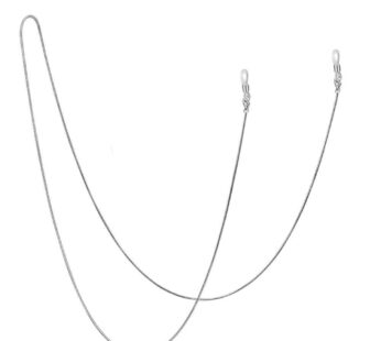 Jmkcoz Stainless Steel Eyeglass Holder Chain 80cm Eyeglass Necklace Chain Silver