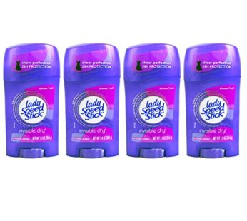 Lady Speed Stick Invisible Dry Antiperspirant & Deodorant, Shower Fresh, 1.4 Ounce (Pack o