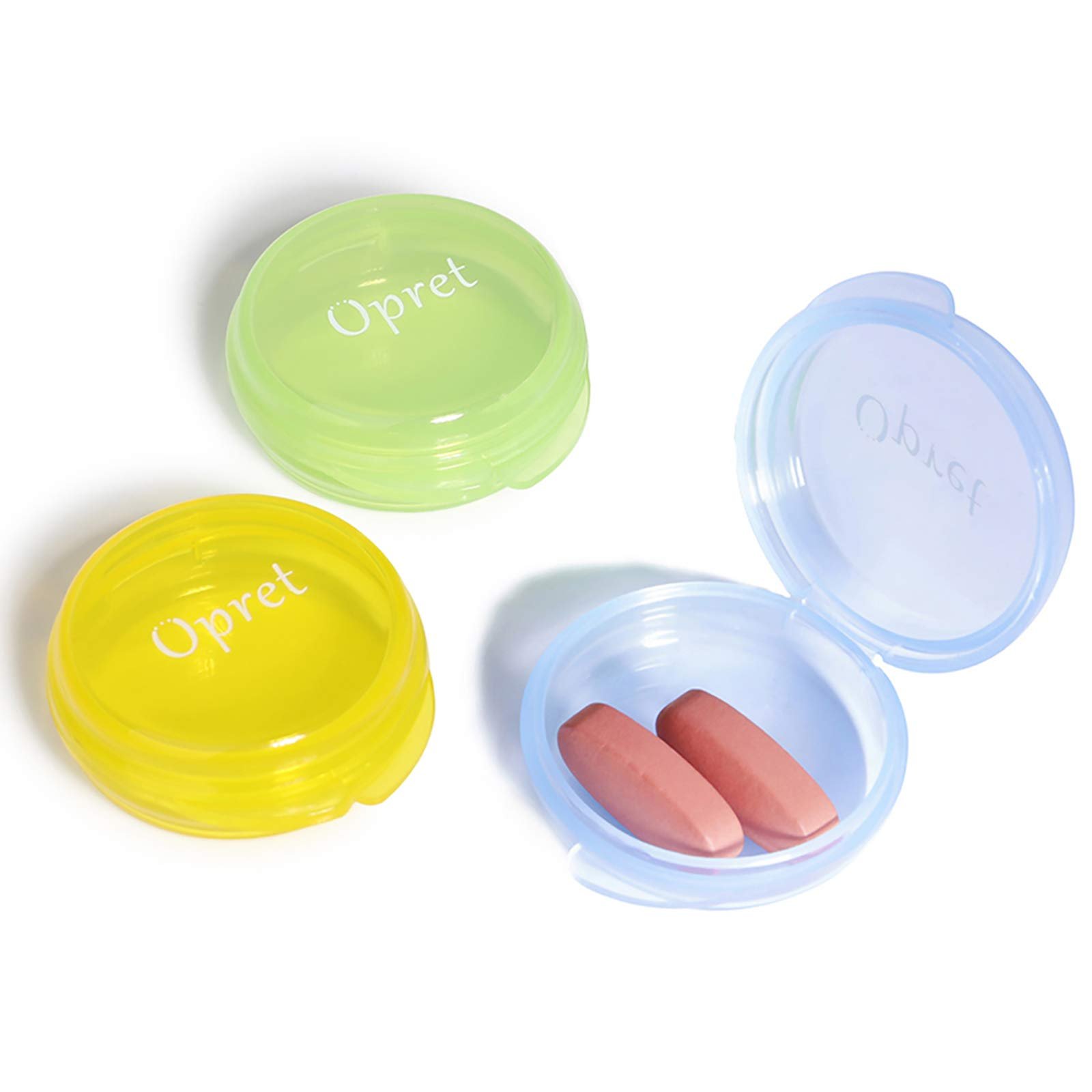 Opret Small Pill Box (3 Pcs), Cute Pill Case Portable for Pocket Purse Briefcase Travel Pi - Image 2