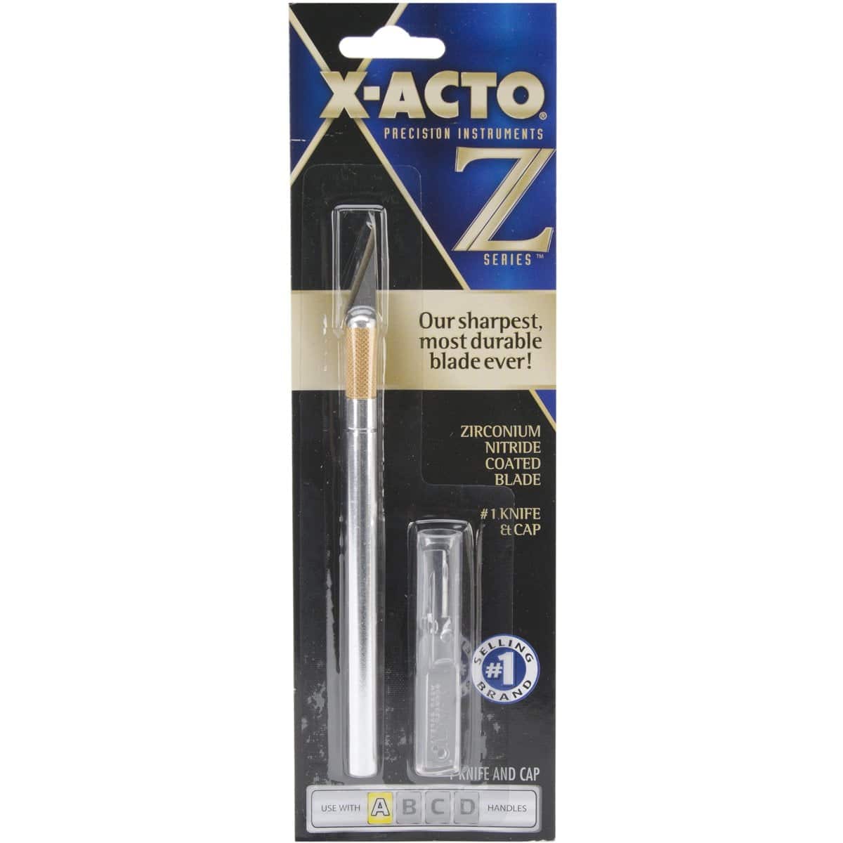 X-ACTO XZ3601 No. 1 Z-Series Precision Utility Knife w/Replaceable Steel Blade, Safety Cap - Image 2