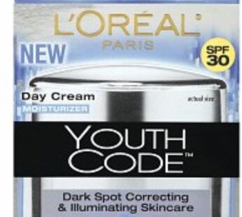 L’Oreal Paris Youth Code Dark Spot Correcting & Illuminating Skincare Day Cream Moisturize