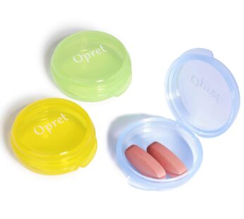 Opret Small Pill Box (3 Pcs), Cute Pill Case Portable for Pocket Purse Briefcase Travel Pi