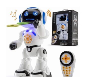 Programmable LED RC Robot Toys – Interactive 12″ Tall Dancing & Talking Robot for Kids