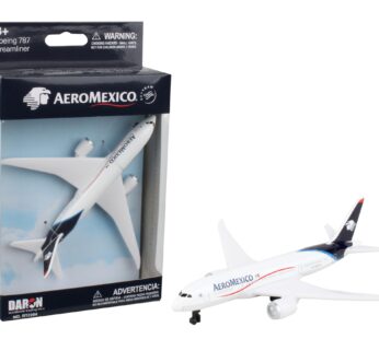 Daron Aeromexico Single Plane, White and Block
