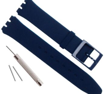 GreenOlive Ultra-thin Replacement Waterproof Silicone Rubber Watch Strap Watch Band for Sw