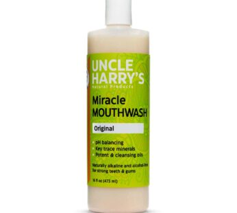 Uncle Harry’s Natural Alkalizing Miracle Mouthwash | Adult & Kids Mouthwash for Bad Breath
