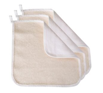 Evriholder Soft-Weave Exfoliating Wash Cloths for Face and Body, Dual Textured, Travel Was