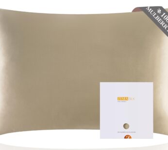 ZIMASILK 100% Pure Mulberry Silk Pillowcase for Hair and Skin Health,Soft and Smooth,Both