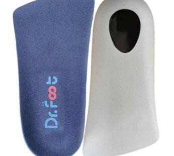 Dr. Foot’s 3/4 Length Orthotics Insoles with Self Adhesive for Correct Flat Feet, Fallen A