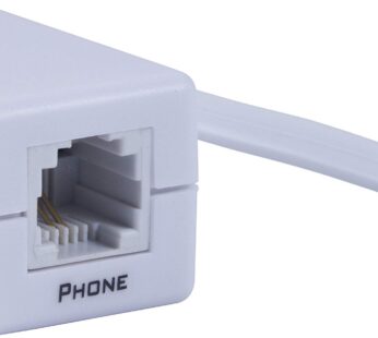 Power Gear Phone Line Dsl Filter, One Device, Male to Female, 1 Line Noise Filter, for Ans