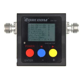 Surecom SW-102 SW102 125-525Mhz Digital VHF/UHF Antenna Power & SWR Meter+MF Connector
