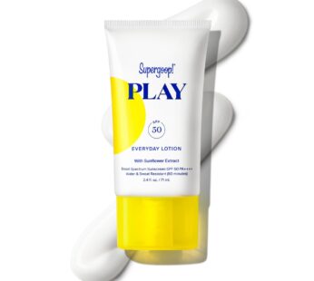 Supergoop! PLAY Everyday Lotion SPF 50 (2.4 fl oz) – Broad Spectrum Body & Face Sunscreen