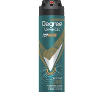 Degree Men Antiperspirant Deodorant Dry Spray Sport Defense 72-Hour Sweat and Odor Protect