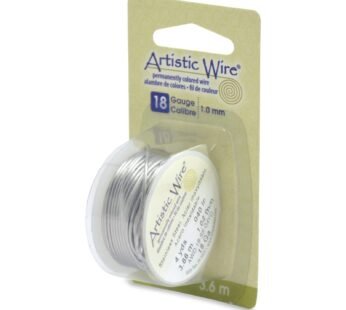 Artistic Wire 18 Gauge Stainless Steel Craft Jewelry Wrapping Wire, 4 yd