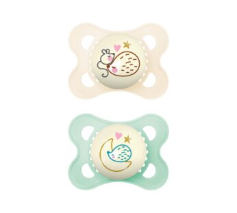 MAM Night Pacifiers (2 Pacifiers & Sterilizing Box), MAM Pacifiers 0-6 Months, Best Pacifi