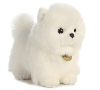 Aurora Adorable Miyoni Tots Pompom Pup Stuffed Animal – Lifelike Detail – Cherished Comp