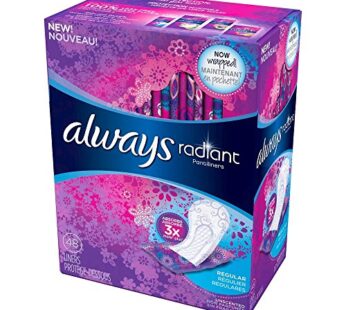 Always Always Radiant Liners, 48 Count
