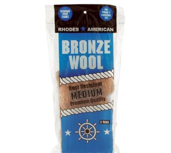 Homax – 33873123019 Medium Grade Bronze Wool, 3 pad