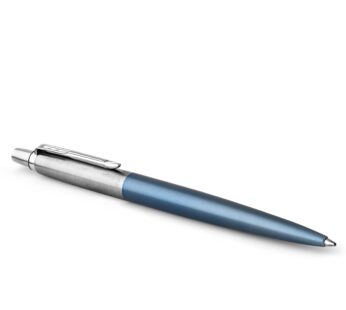 PARKER Jotter Ballpoint Pen, Waterloo Blue with Medium Point Blue Ink, Gift Box (1953191)
