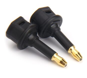 MOBOREST Digital Fiber Optic Toslink to 3.5mm Jack (Mini Toslink) Plug Adaptor Digital Opt