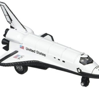 Rhode Island Novelty 5 Inch Diecast Pullback Space Shuttle, One Space Shuttle