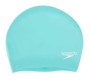 Speedo Unisex Adult Long Hair Swimming Cap Green One Size Swimming Cap, Spearmint, One Siz