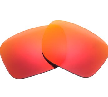 NicelyFit Polarized Replacement Lenses for Oakley Holbrook Sunglasses (Fire Red Mirror)