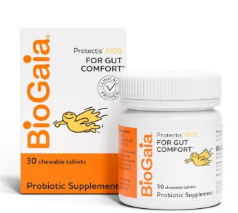BioGaia Protectis Chewable Tablets for Toddlers, Kids, and Teens Occasional Stomach Pain,