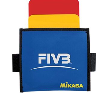 Mikasa VK Volleyball Referee Cards, Red/Yellow, Size 4