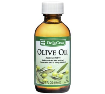 De La Cruz Pure Olive Oil – Natural Expeller Pressed Olive Oil for Hair and Skin – Lightwe