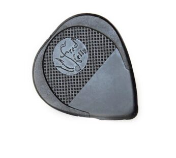 Fred Kelly Picks N4-L-12 Nylon Flat Light Guitar Pick Black Large