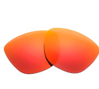 NicelyFit Polarized Replacement Lenses for Oakley Frogskins Sunglasses (Fire Red Mirror)