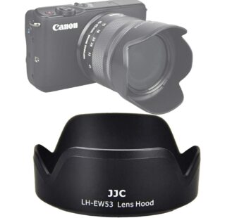 JJC LH-EW53 Dedicated Bayonet Lens Hood, Compatible with Canon EF-M 15-45mm f/3.5-6.3 is S