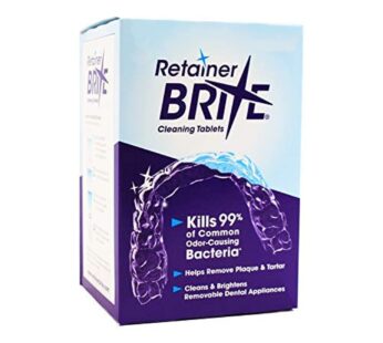 Retainer Brite Tablets for Cleaner Retainers and Dental Appliances – 96 Count