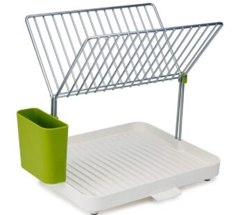 Joseph Joseph Y-rack Dish Rack and Drainboard Set with Cutlery Organizer Drainer Drying Tr