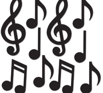 Beistle Mini Musical Notes Silhouettes