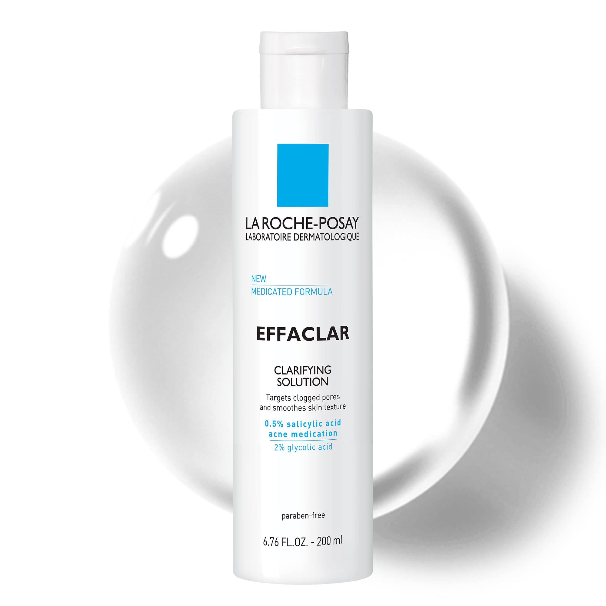 La Roche-Posay Effaclar Clarifying Solution Acne Toner with Salicylic Acid and Glycolic Ac - Image 2