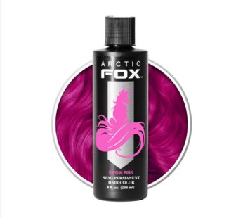 ARCTIC FOX Vegan and Cruelty-Free Semi-Permanent Hair Color Dye (8 Fl Oz, VIRGIN PINK)