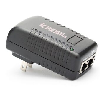 PoE Injector, 48V Power Supply Adapter,10/100Mbps IEEE 802.3af Compliant for Most POE Came