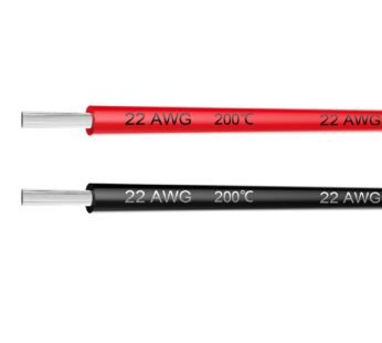 Electrical Wire 22 AWG 22 Gauge Silicone Wire Hook Up Wire Cable 20 Feet [10 ft Black and