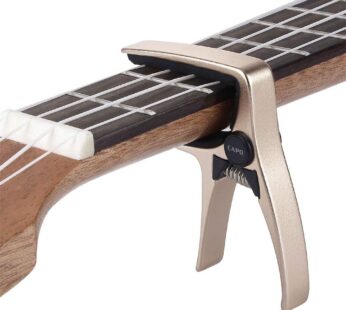 Mini Size Professional 4 String Guitar Capo, Ukulele Capo (GOLD)