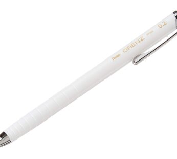 Pentel Orenz Mechanical Pencil, B Lead, 0.2 mm, White Barrel