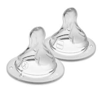MAM Bottle Nipples Extra Fast Flow Nipple Level 4, for 6+ Months, SkinSoft Silicone Nipple