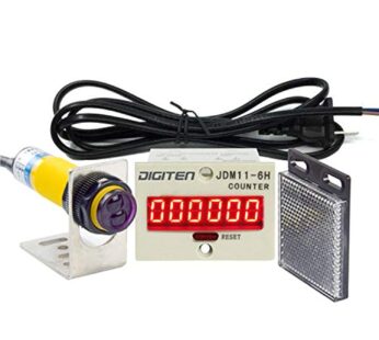 DIGITEN 0-999999 Digital LED Counter +PhotoElectric Switch Sensor +Reflector Automatic Con