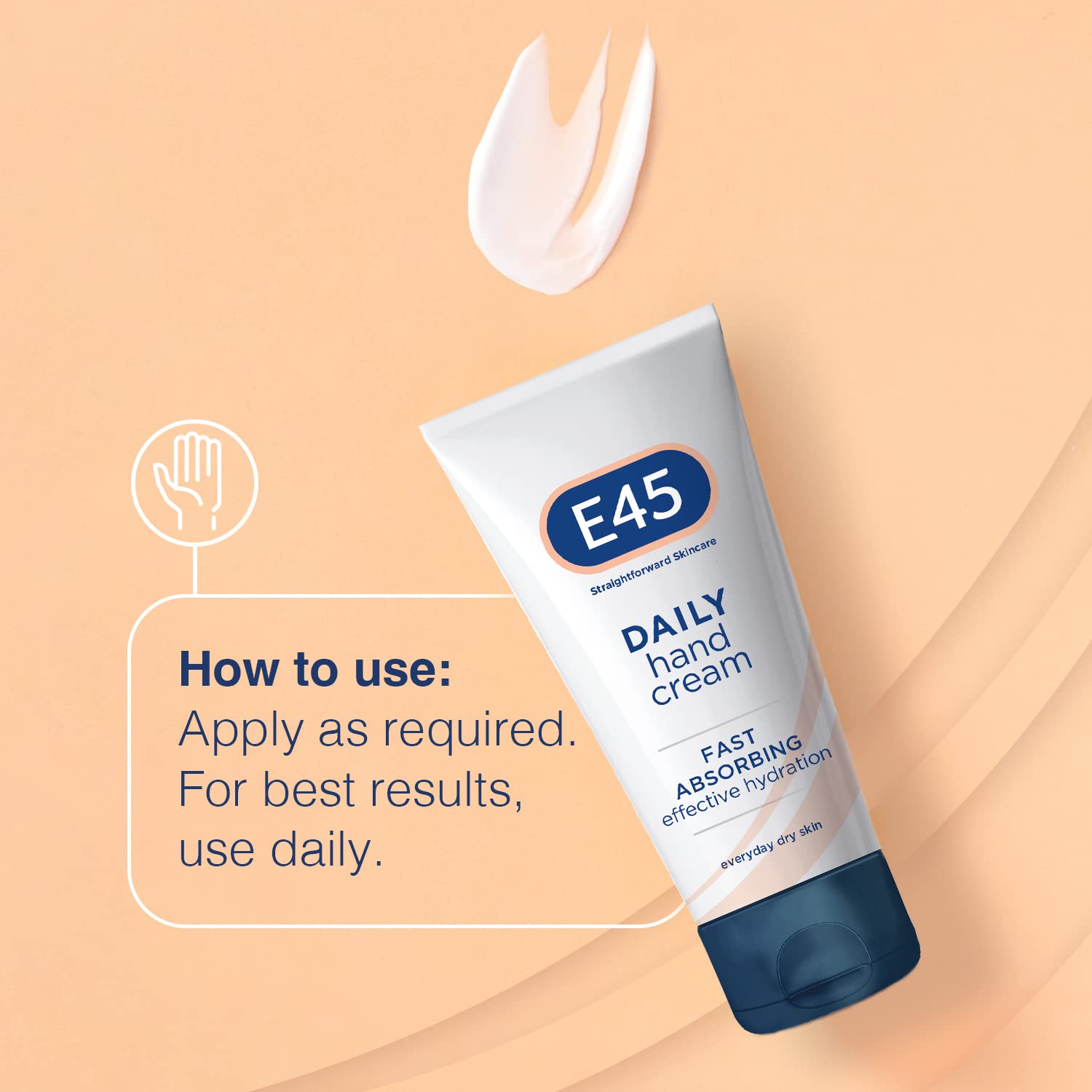 E45 Dermatological Moisturising Hand Cream (50ml) - Image 4