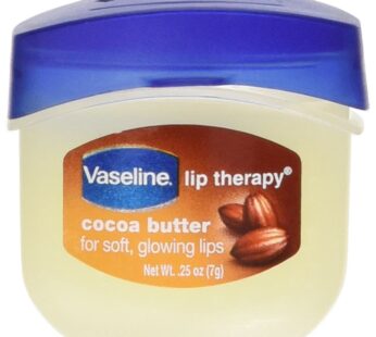 Vaseline Lip Therapy Cocoa Butter 0.25 oz. Jar (Display of 8)